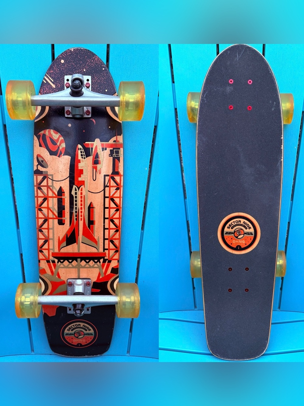Sector 9 x DKNG Launch Artist Series Complete Cruiser Skateboard 7.875” x 28.5”